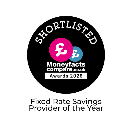 Shortlisted at Moneyfactscompare.co.uk Awards 2026 – Fixed Rate Savings Provider of the Year - HTB